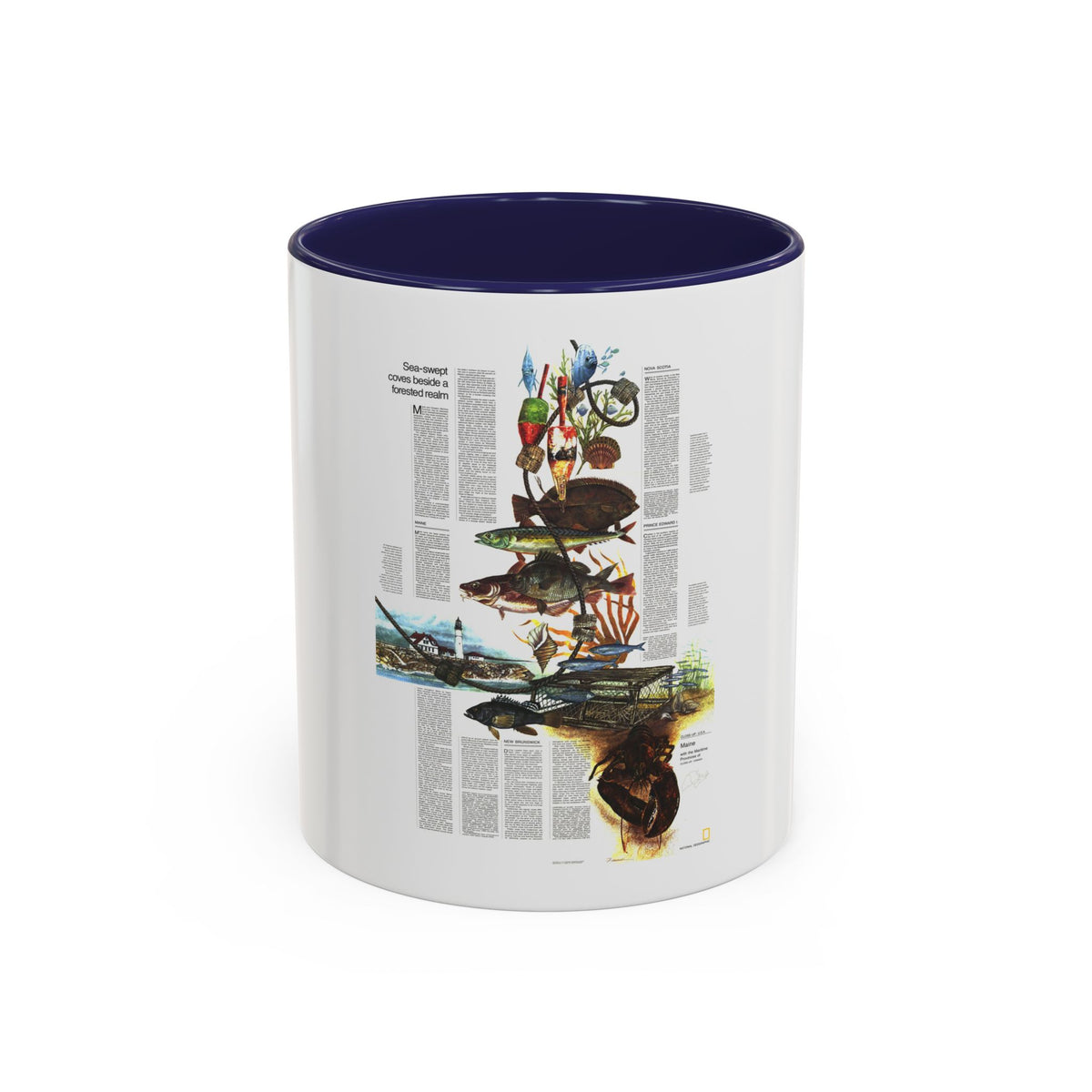 Canada - Maine, with the Maritime Provinces 2 (1975) (Map) Accent Coffee Mug