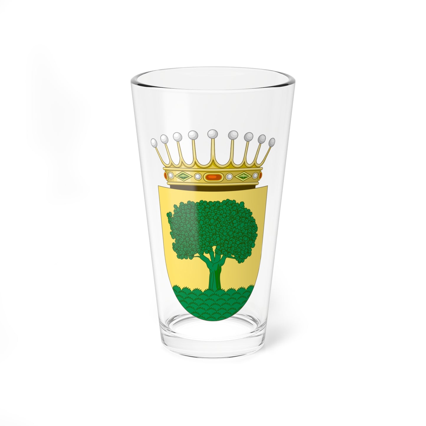 Escudo del Condado de Príes (Spain) (Coat of Arms) Pint Glass 16oz