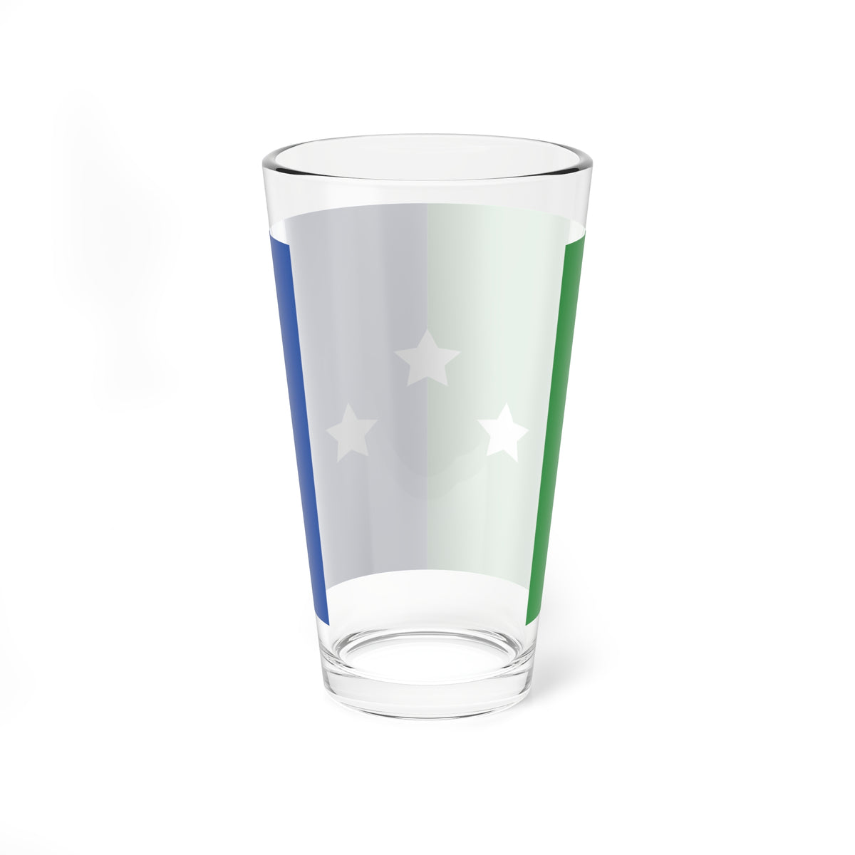Bandera del Municipio Bruzual Anzoategui (Venezuela) Pint Glass 16oz