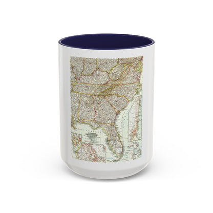 USA - Southeastern (1958) (Map) Accent Coffee Mug