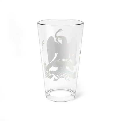 Escudo Nacional de los Estados Unidos Mexicanos 1824-1918 (Mexico) (Coat of Arms) Pint Glass 16oz