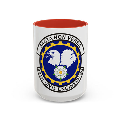 421st Civil Engineer Squadron (U.S. Air Force) Accent Coffee Mug