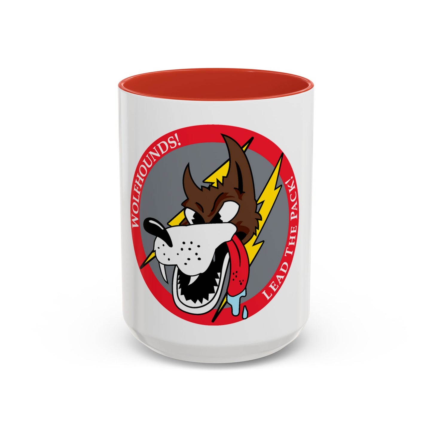 Red Wolfhound Patch (U.S. Air Force) Accent Coffee Mug