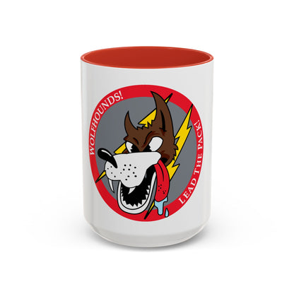 Red Wolfhound Patch (U.S. Air Force) Accent Coffee Mug