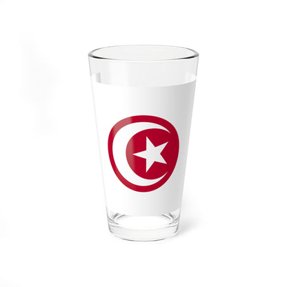 Flag of Japan with crescent and star (Japan) Pint Glass 16oz