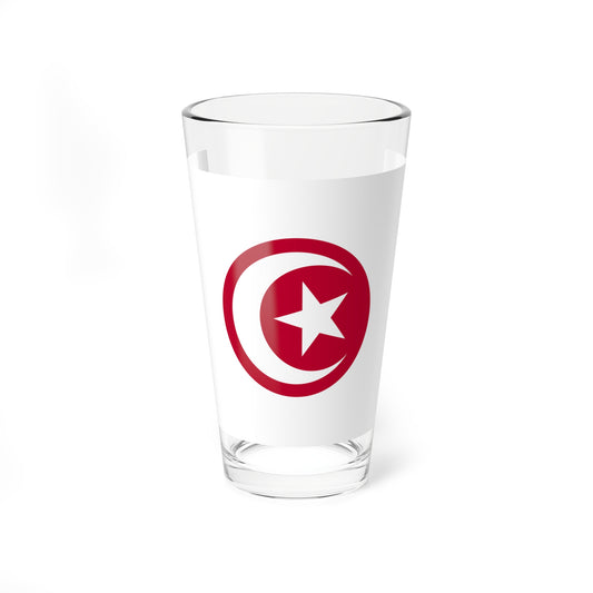Flag of Japan with crescent and star (Japan) Pint Glass 16oz