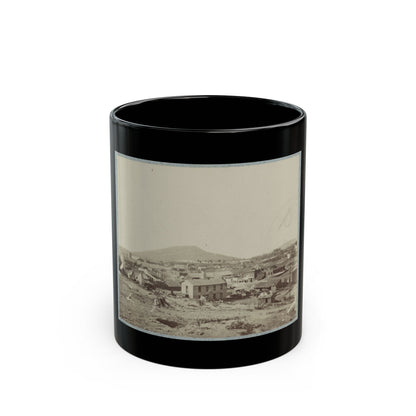 View Of Chattanooga With Lookout Mountain In The Distance(2) (U.S. Civil War) Black Coffee Mug