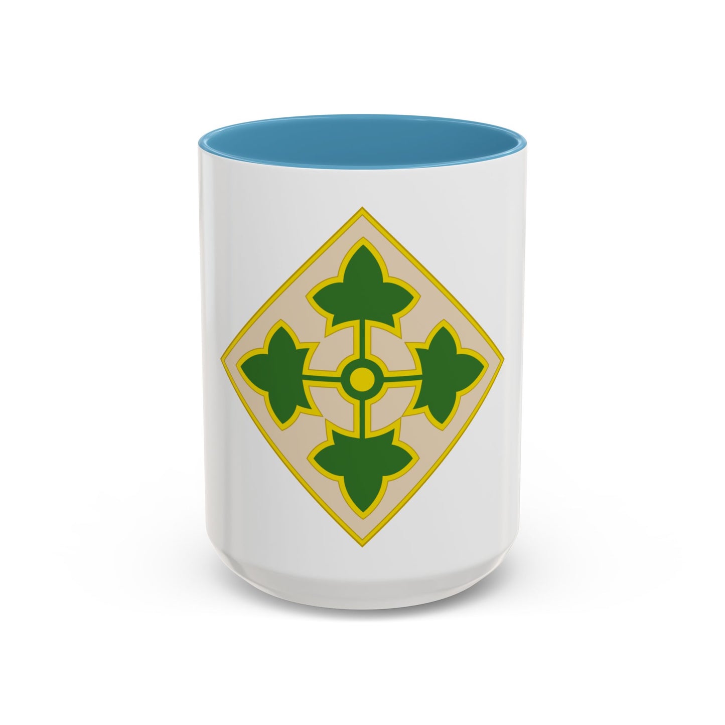 4th Infantry Division CSIB2 (U.S. Army) Accent Coffee Mug