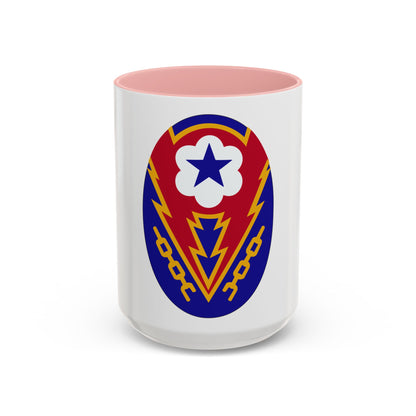 Communications Zone Personnel Europe (U.S. Army) Accent Coffee Mug