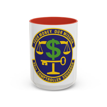 89th Comptroller Squadron (U.S. Air Force) Accent Coffee Mug