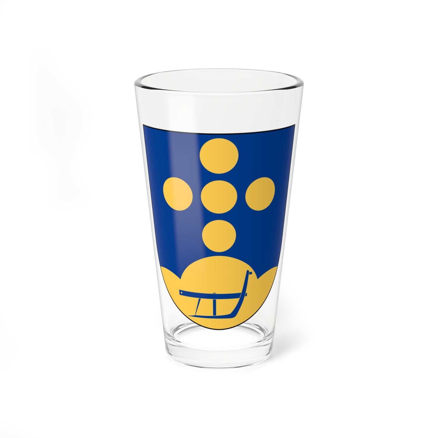 Vallerstad församling vapen (Sweden) (Coat of Arms) Pint Glass 16oz