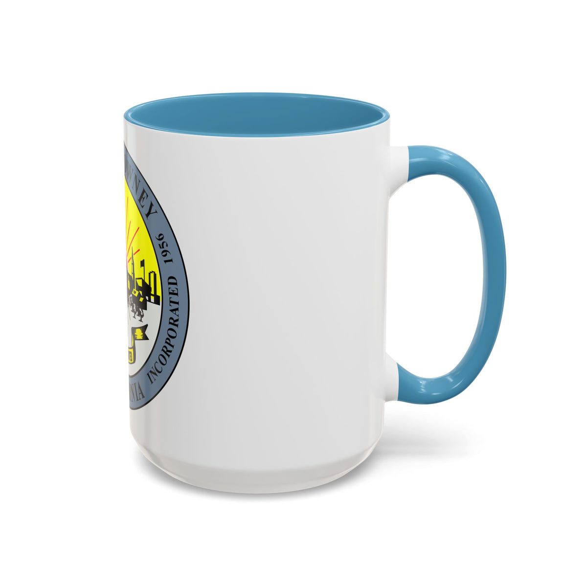 Seal of Downey California - Accent Coffee Mug
