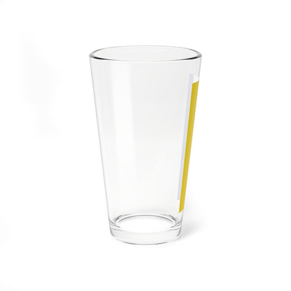 Flag yellow blue 2x5 (Germany) Pint Glass 16oz
