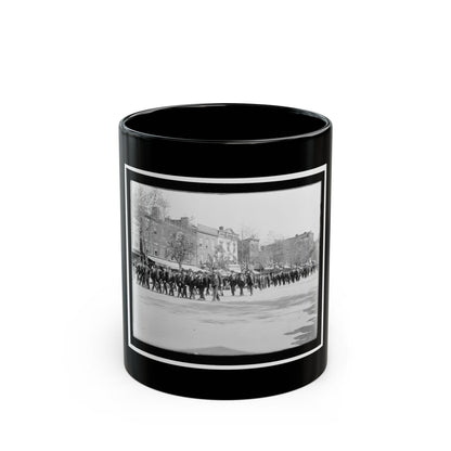 A Large Post In The Great Parade (U.S. Civil War) Black Coffee Mug