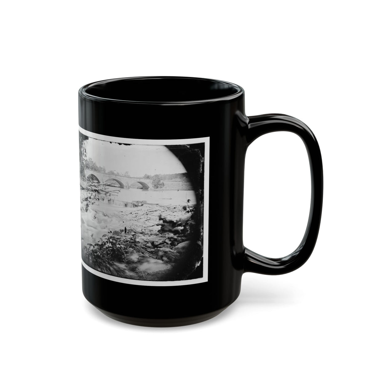 Antietam, Maryland. View Of Antietam Bridge (U.S. Civil War) Black Coffee Mug