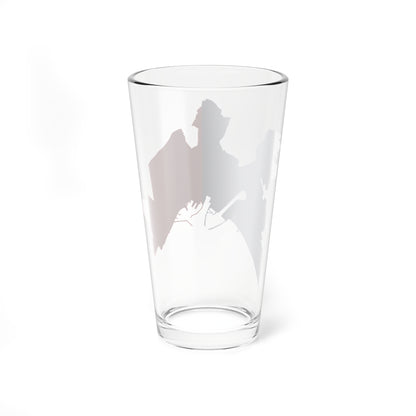 Flag map of Cagliari Casteddu (Italy) Pint Glass 16oz