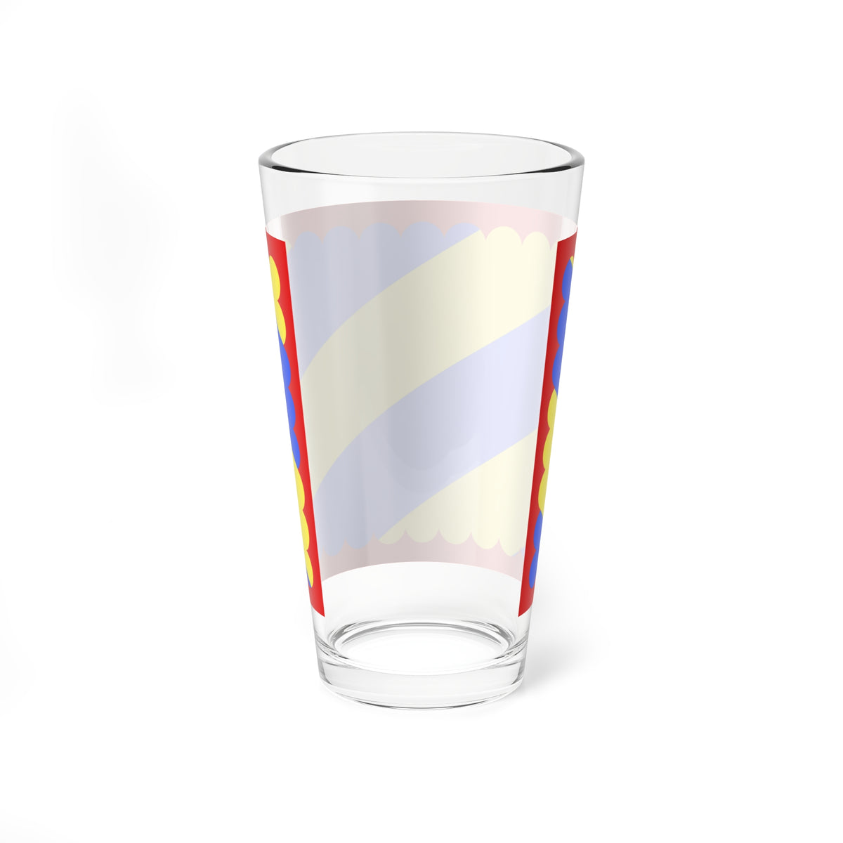 Drapeau fr departement Nievre (France) Pint Glass 16oz