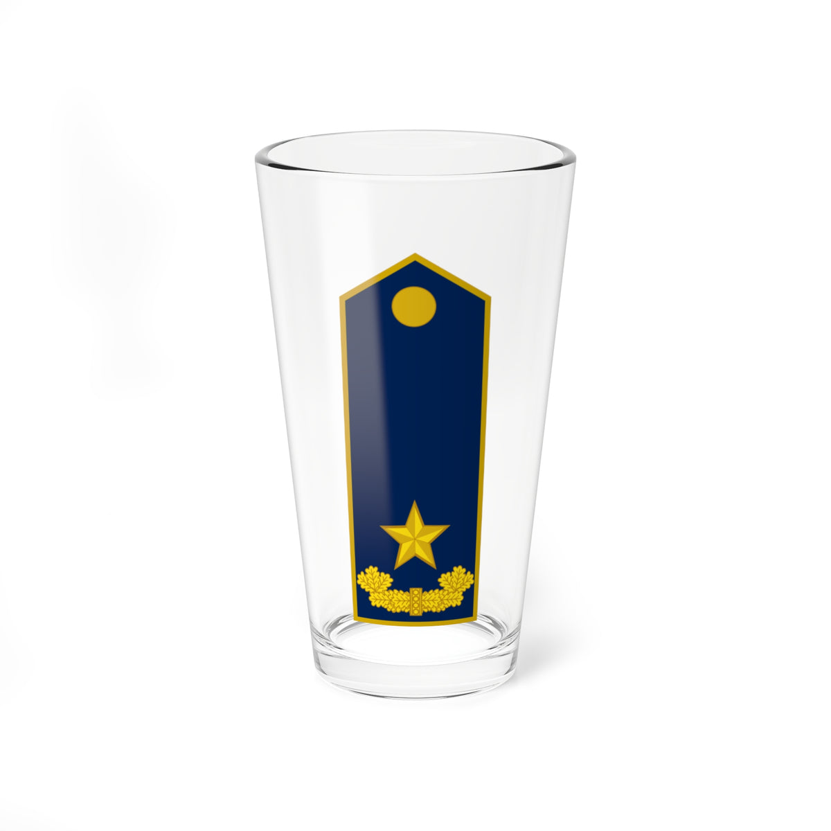 ALB Airforce OF 6 (Albania) (Military Rank) Pint Glass 16oz
