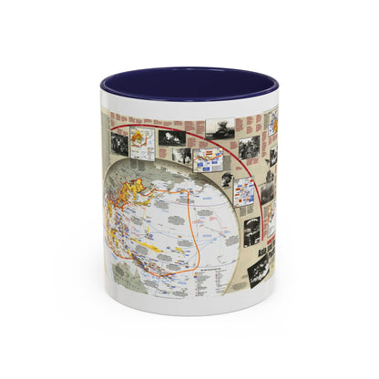World War II- Asia and the Pacific (1991) (Map) Accent Coffee Mug