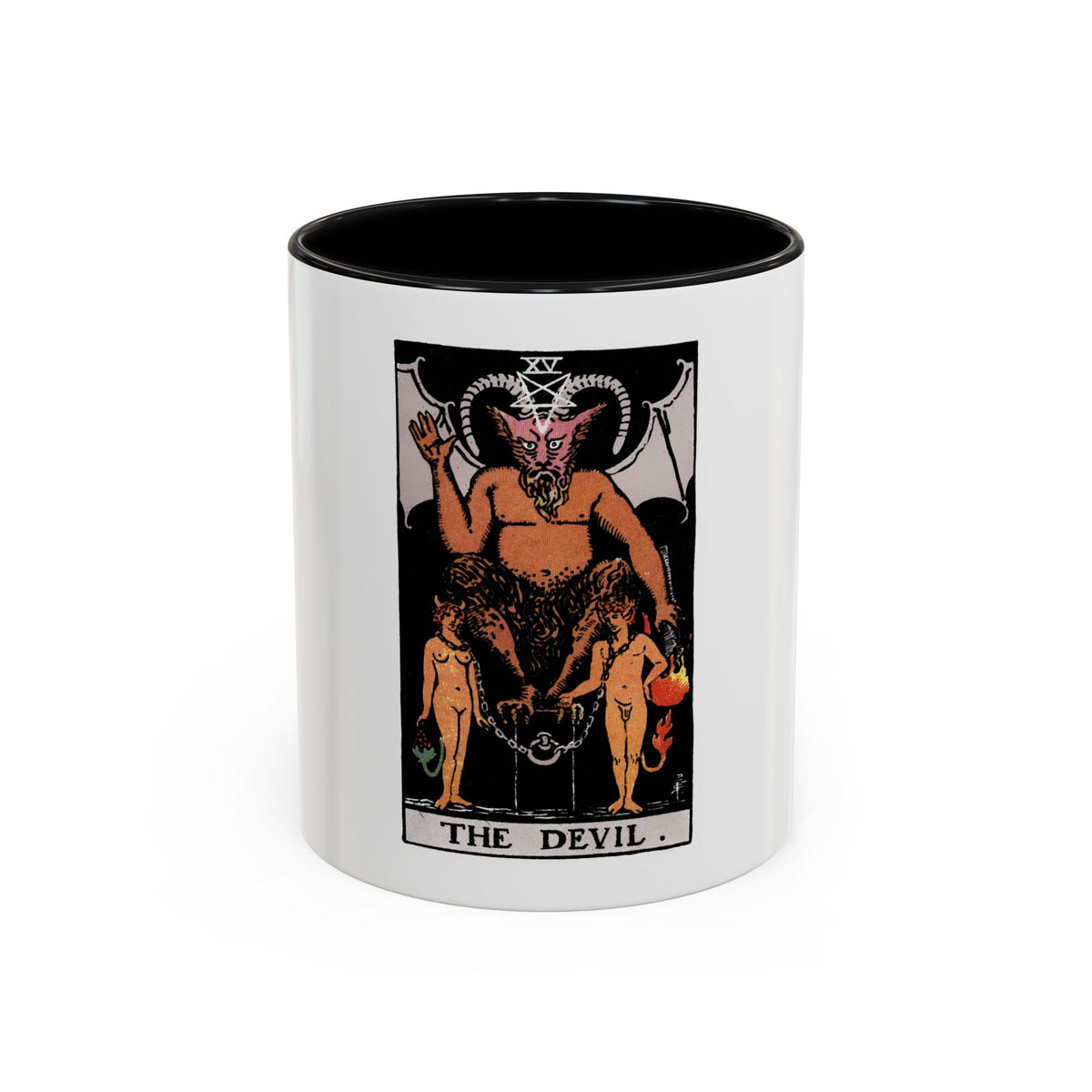 The Devil (Tarot Card) Accent Coffee Mug