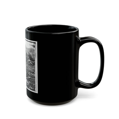 Gettysburg, Pa. Dead Confederate Soldiers In  The Devil's Den (U.S. Civil War) Black Coffee Mug