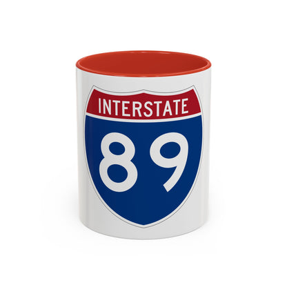 Interstate 89 (U.S. Highways) Accent Coffee Mug
