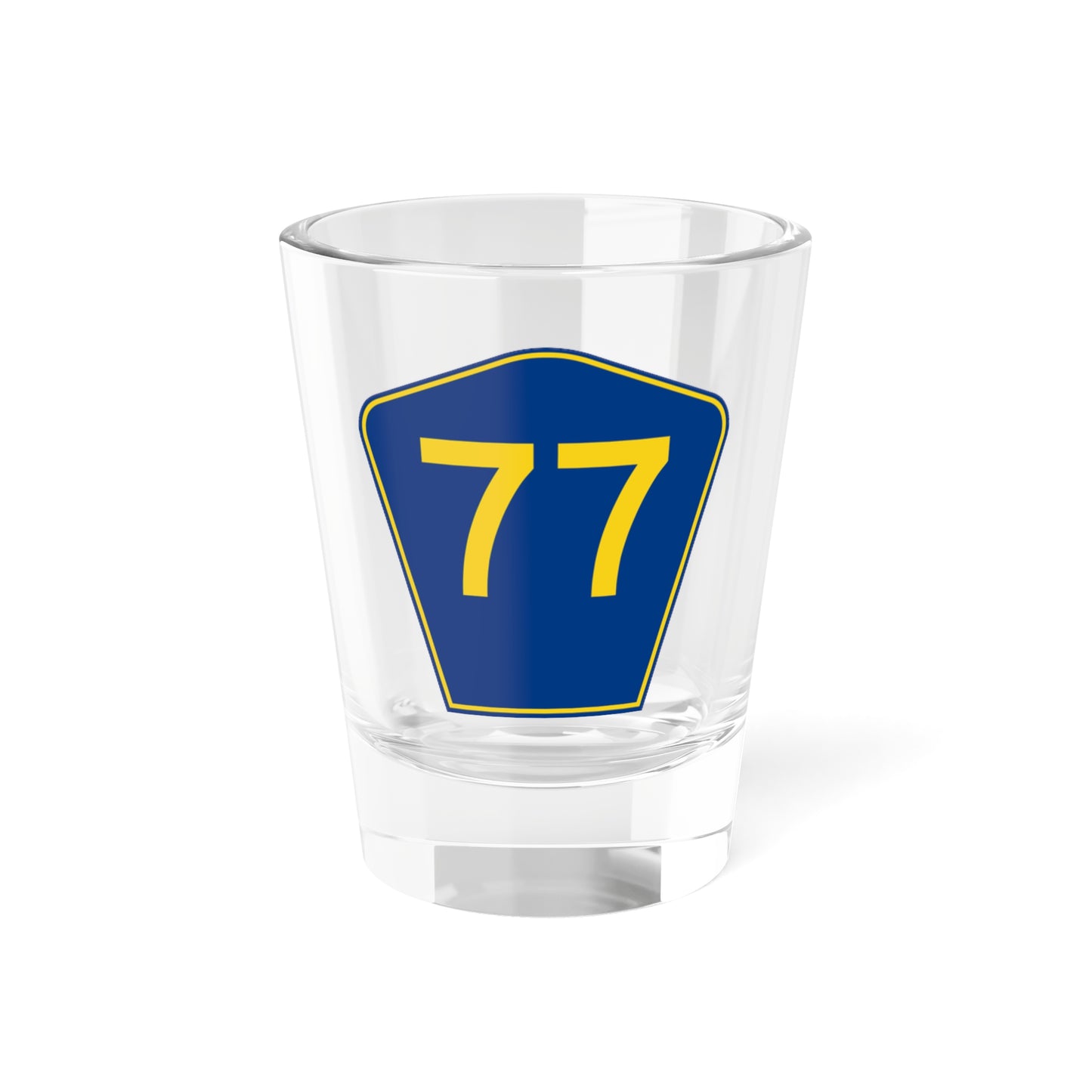 PR secondary 77 (Puerto Rico) (Road Sign) Shot Glass 1.5oz