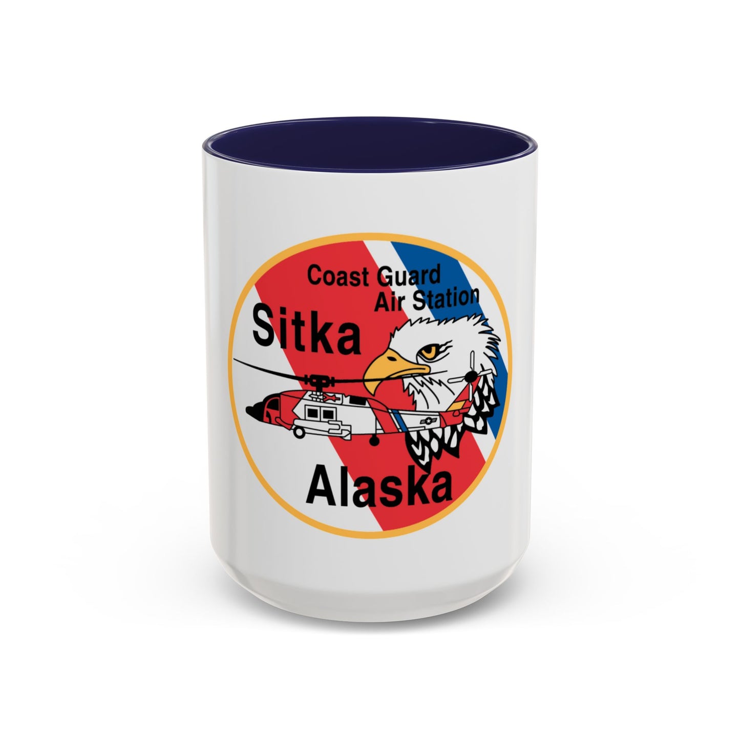 USCG Air Station Sitka (U.S. Coast Guard) Accent Coffee Mug