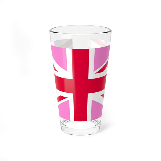 Gay Pride flag of the United Kingdom (United Kingdom) Pint Glass 16oz