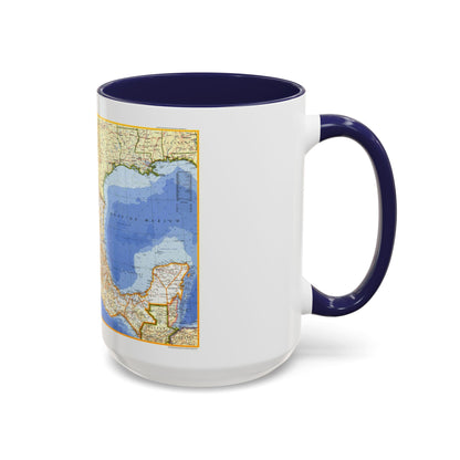 Central America - Mexico (1973) (Map) Accent Coffee Mug