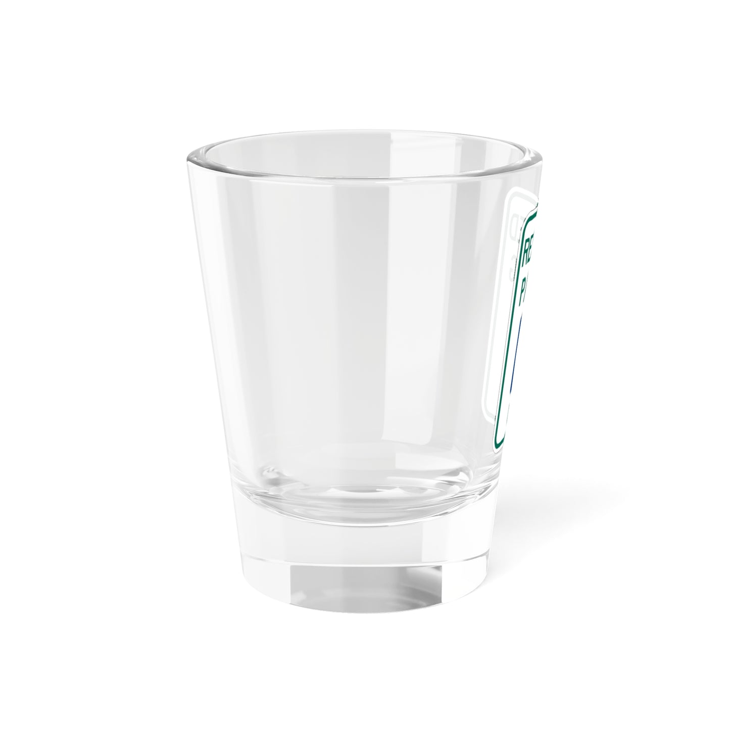 MUTCD-MI R7-8c (Michigan) (Road Sign) Shot Glass 1.5oz
