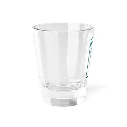 MUTCD-MI R7-8c (Michigan) (Road Sign) Shot Glass 1.5oz