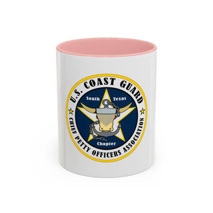 USCG South Texas CPOA (U.S. Coast Guard) Accent Coffee Mug