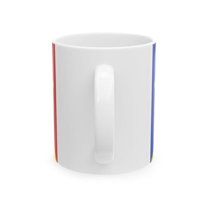 Drapeau de Craig y Dorth Royaume-Uni - Tasse à café blanche