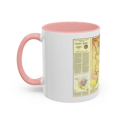 USA - Territorial Growth (1987) (Map) Accent Coffee Mug