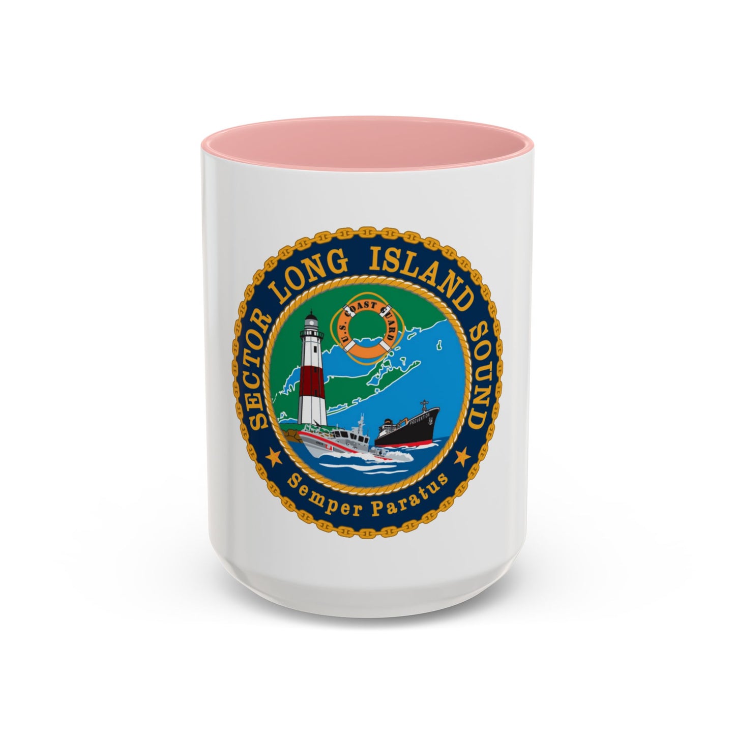 USCG Sector Long Island Sound (U.S. Coast Guard) Accent Coffee Mug