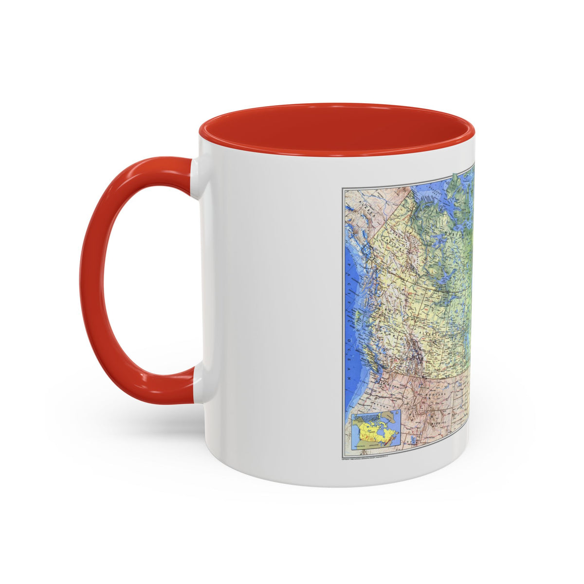 Canada (1985) (Map) Accent Coffee Mug