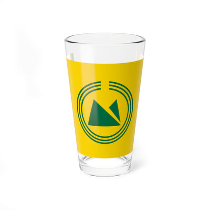 Flag of Kamikawa Hokkaido (Japan) Pint Glass 16oz
