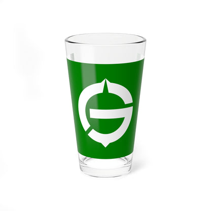 Flag of Hamatonbetsu Hokkaido (Japan) Pint Glass 16oz