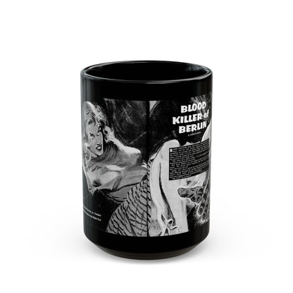 Blood Killer of Berlin, Man's Life, August 1970_1 - Black Coffee Mug-15oz-Go Mug Yourself