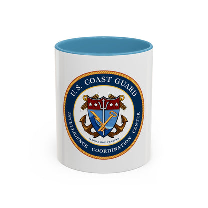 USCG Intelligence Coordination Center (U.S. Coast Guard) Accent Coffee Mug