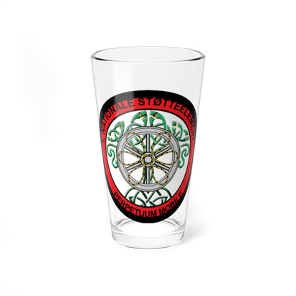 Emblem for the 1-IV-TRR (Denmark) (Coat of Arms) Pint Glass 16oz