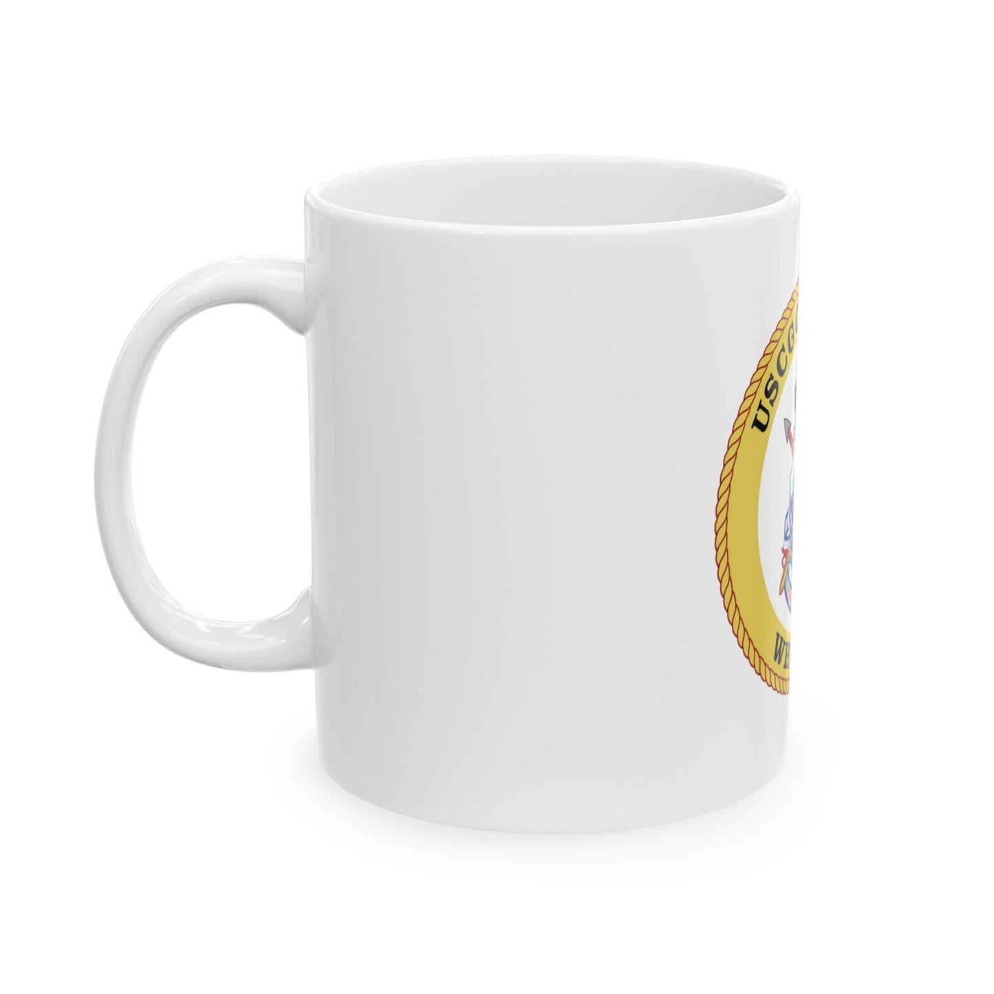 USCG Mellon WHEC 717 Gold Anniversary (U.S. Coast Guard) White Coffee Mug