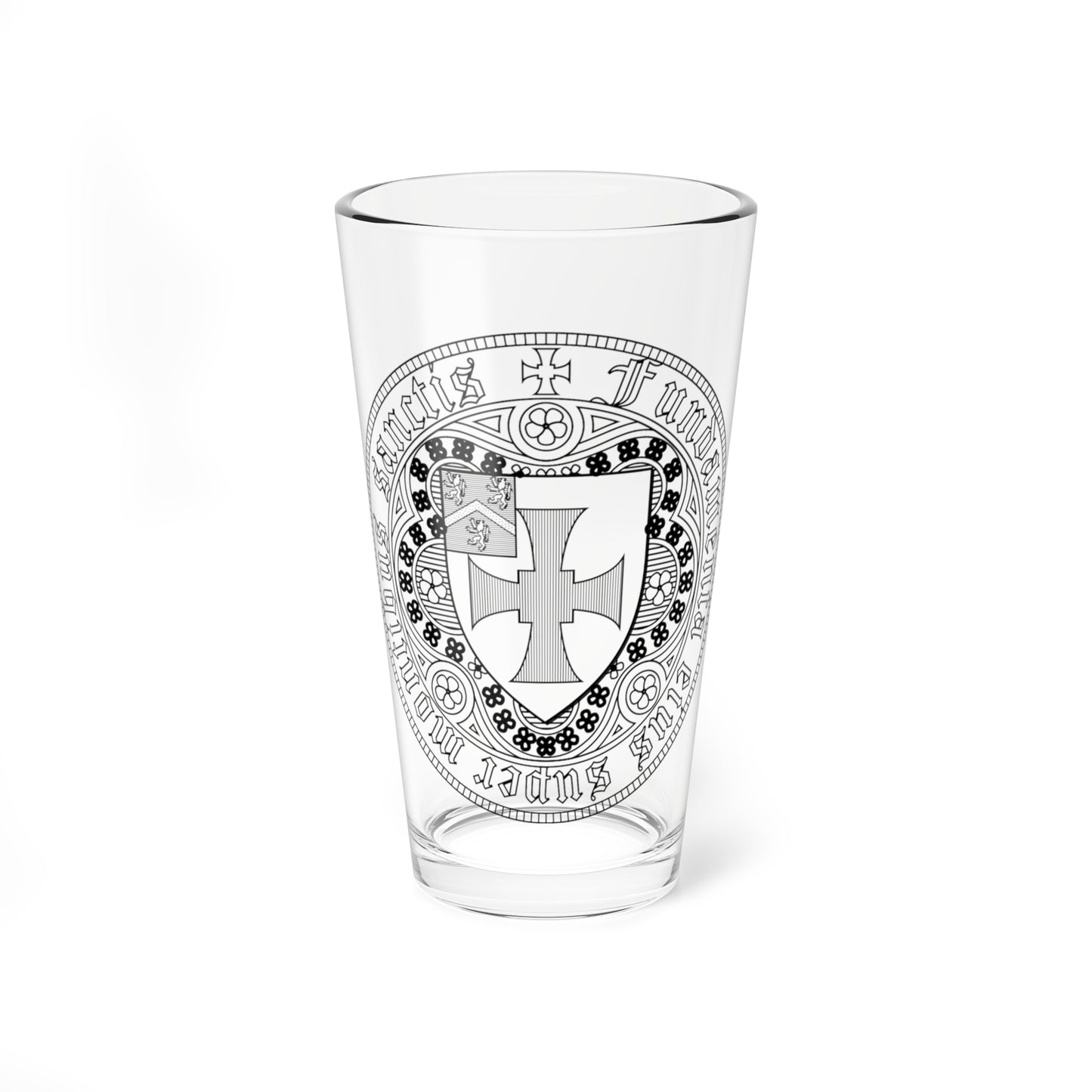 Seal of the University of Durham (England) (Coat of Arms) Pint Glass 16oz