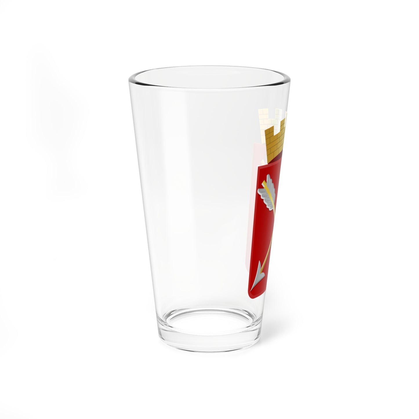 Virton wapen (Belgium) (Coat of Arms) Pint Glass 16oz