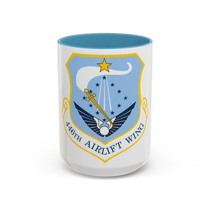 446th Airlift Wing (U.S. Air Force) Accent Coffee Mug