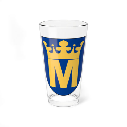 Medelstad vapen (Sweden) (Coat of Arms) Pint Glass 16oz