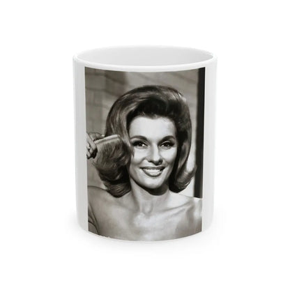 Nancy Kovack #49 (Vintage Female Icon) White Coffee Mug-11oz-Go Mug Yourself