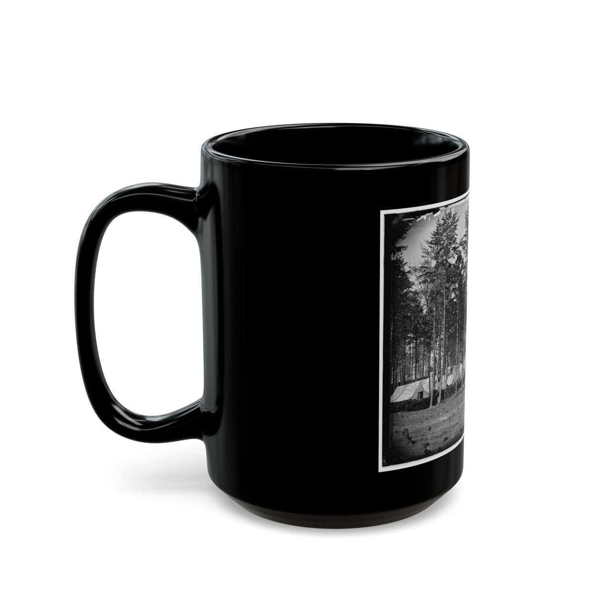 Brandy Station, Virginia. Camp At Headquarters, Army Of The Potomac (U.S. Civil War) Black Coffee Mug