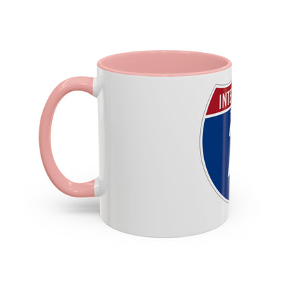 Interstate 2 (U.S. Highways) Accent Coffee Mug